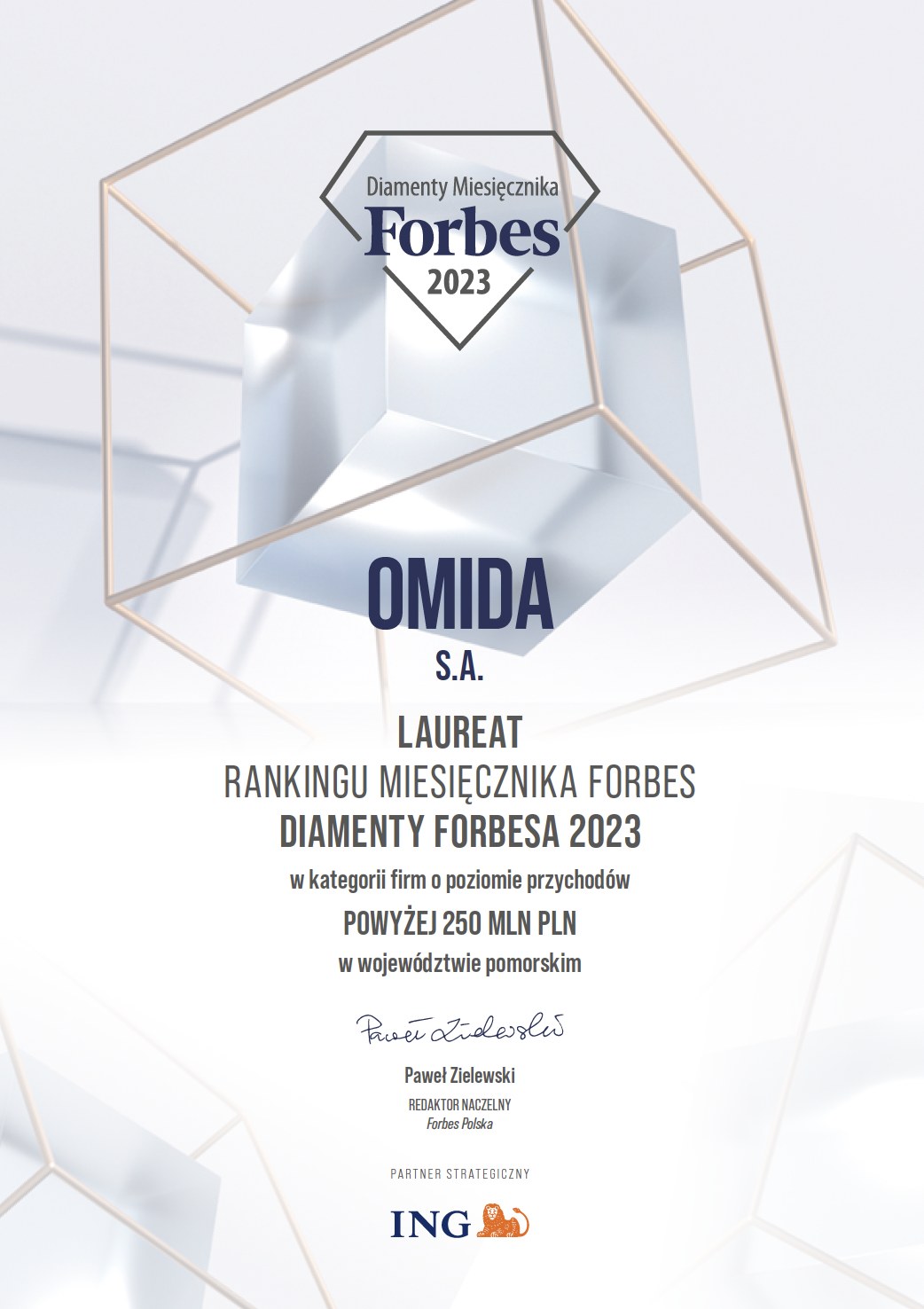 Diamenty Forbes 2023 - Omida