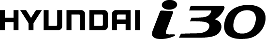 Logo i30 svart