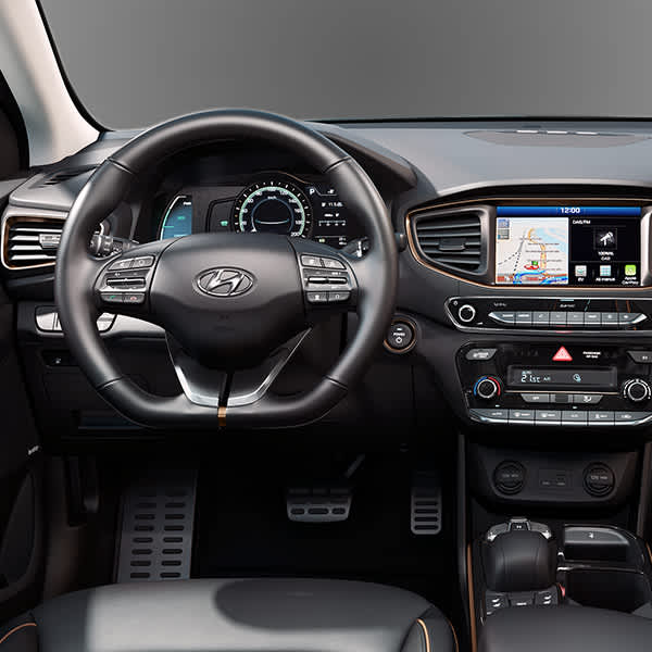 Ioniq electric car gallery images interior