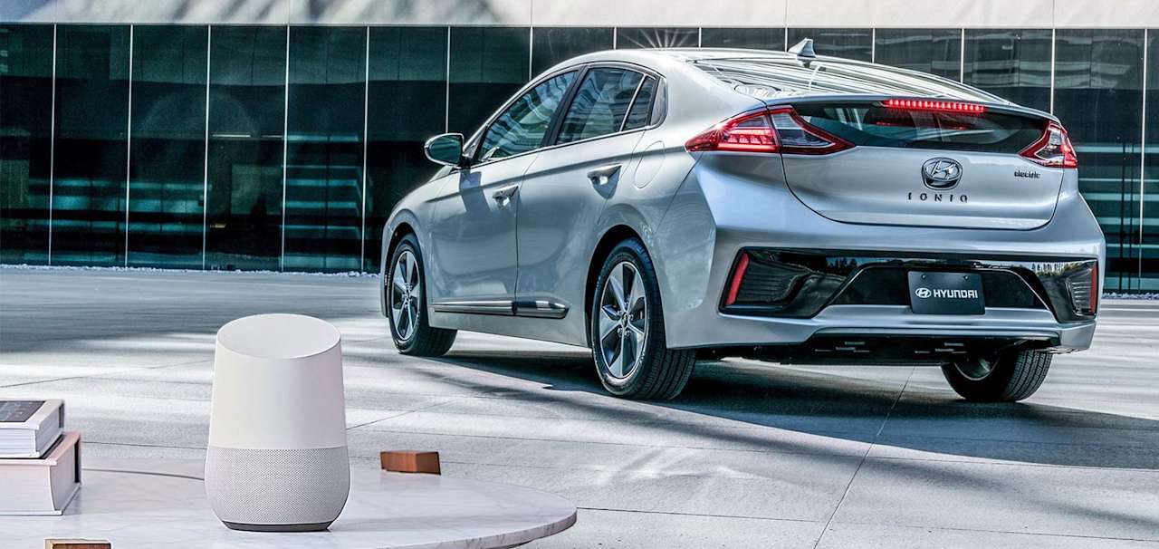 Hyundai ioniq electric and google home compressor