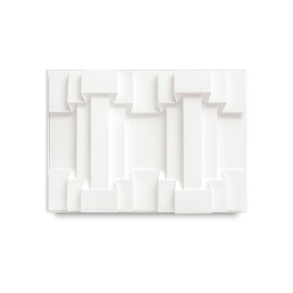 Weber white paper folded wall sculpture 
