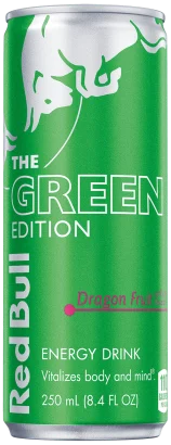 A can of Red Bull Green Edition