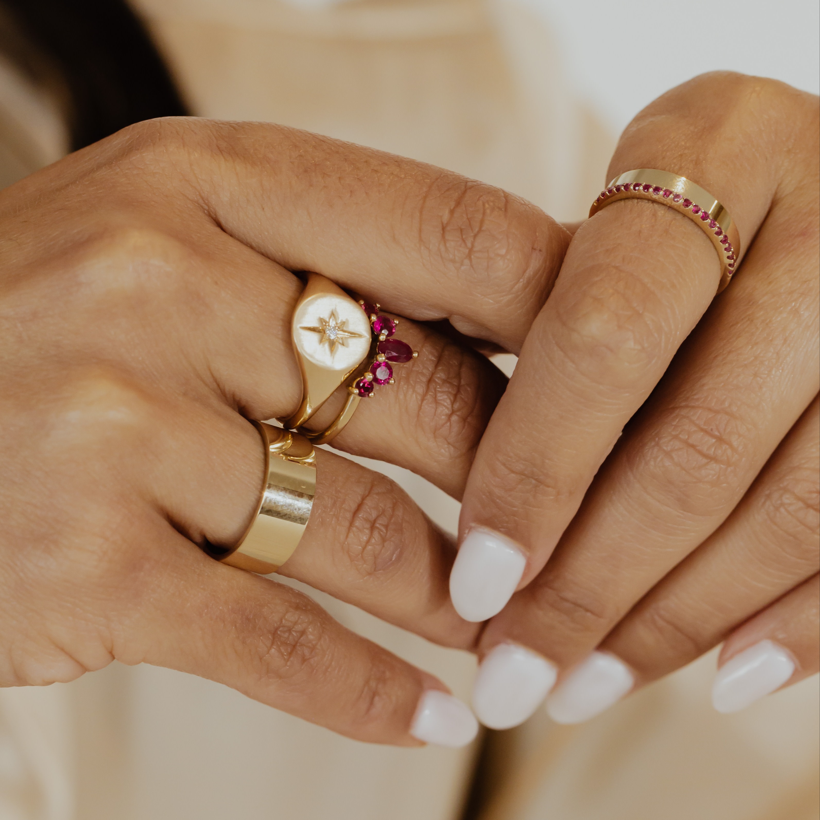The Jenna Ruby Band and The Lily Ruby Band stacked with gold accents.