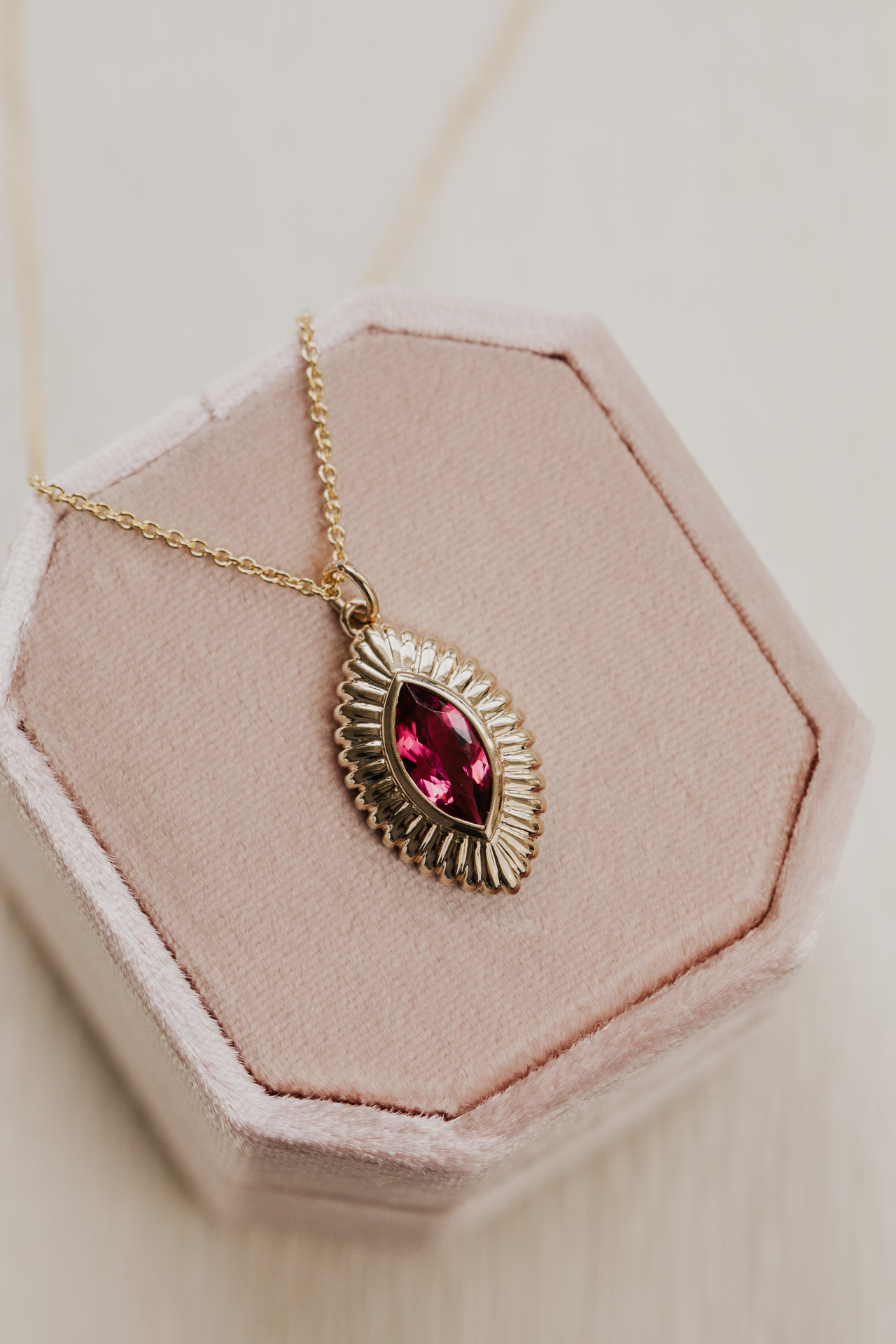 Pink Tourmaline Necklace