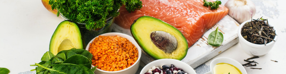 avocado, salmon and other healthy superfood