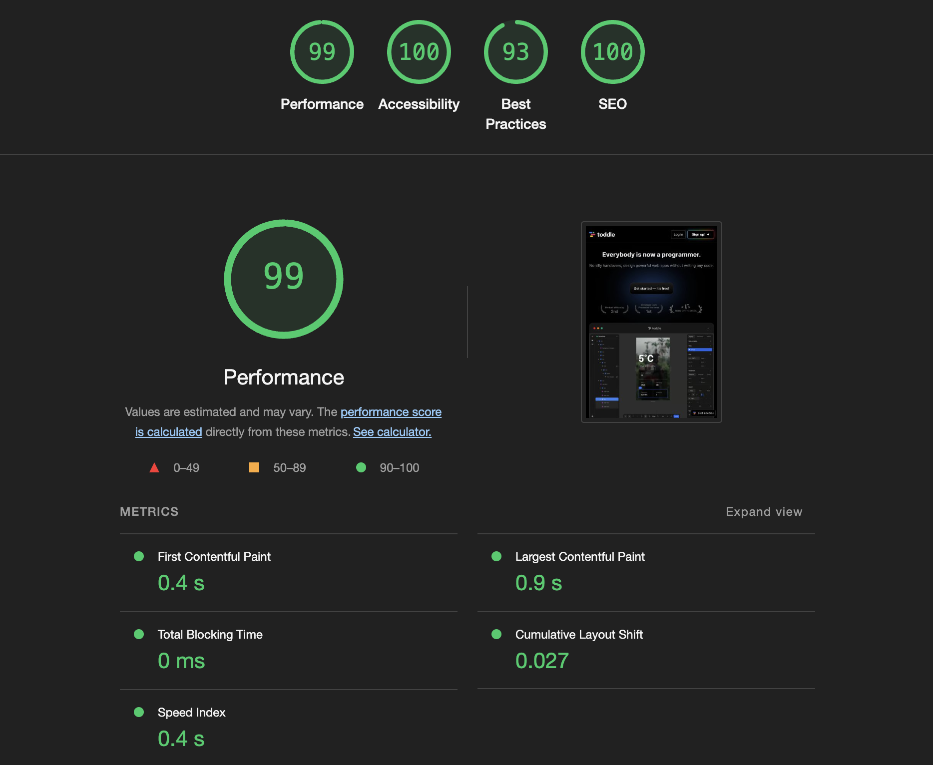 2x Speed, half memory use, and what's next for toddle?