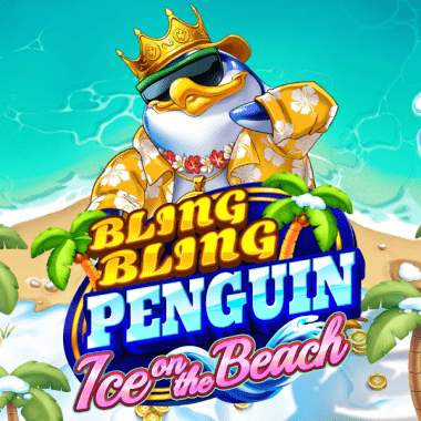 Bling Bling Penguin Ice on the Beach