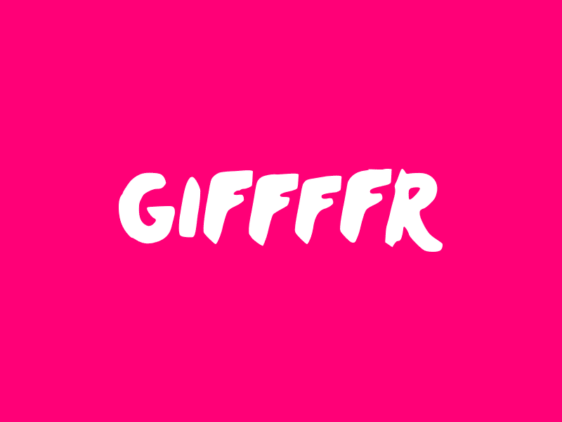 Animated logo for GIFFFFR