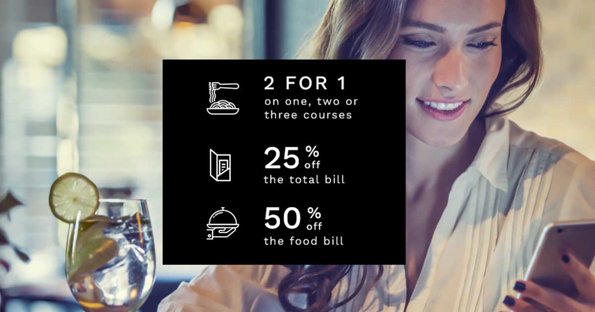 Get 50% Off Your Food Bill Gourmet Society