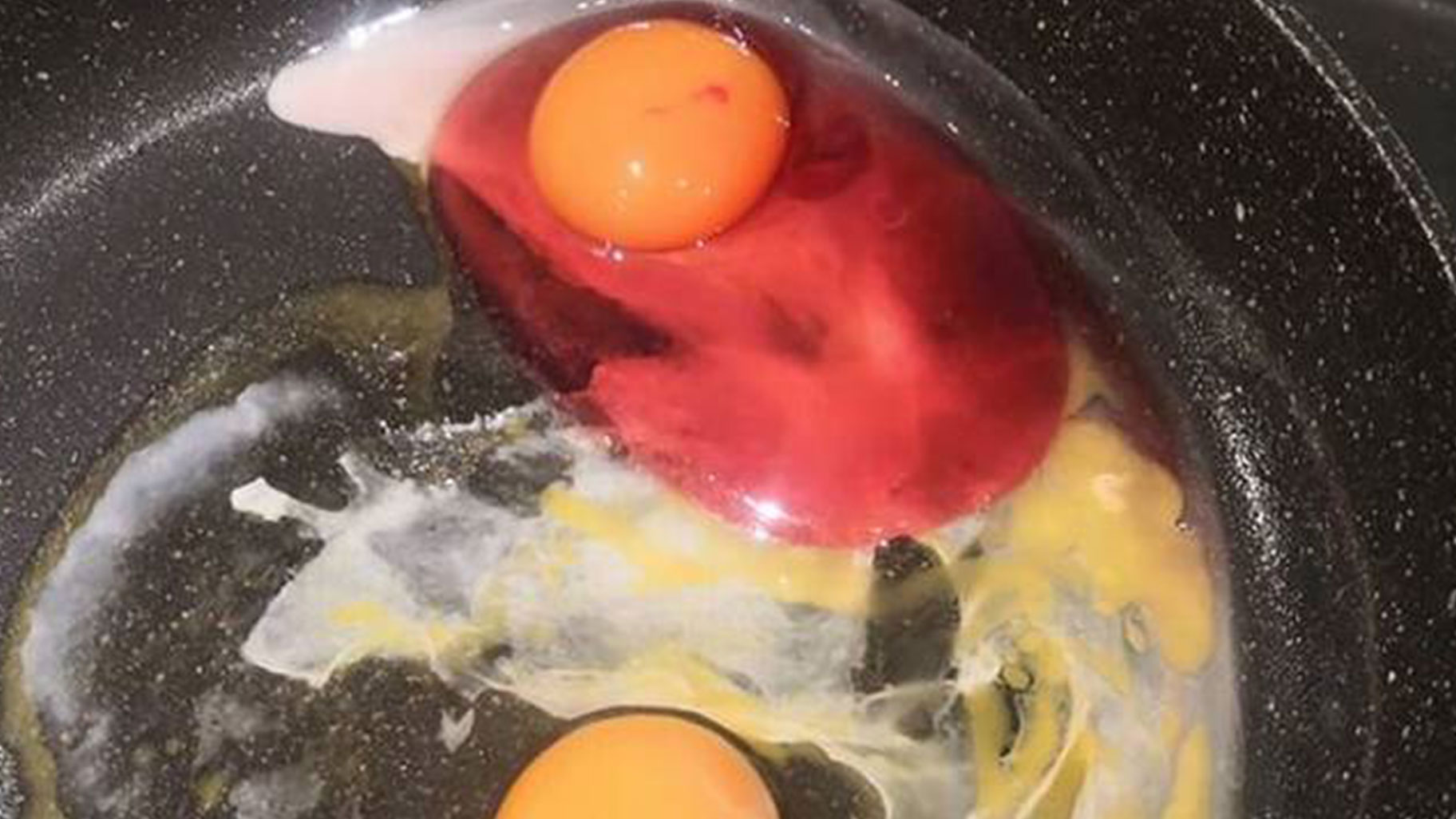 Nemlig Fugtig maskine Woman Warned Not To Eat Red Egg After Cracking It Into Pan | TOTUM