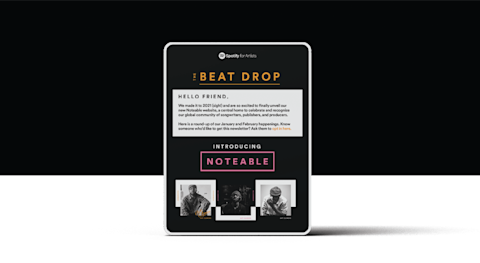 The Beat Drop newsletter