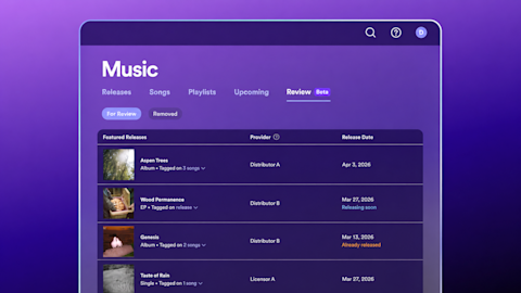 Esta función opcional, que ya está disponible en versión beta, te permite revisar las publicaciones aptas antes de que aparezcan en tu perfil de Spotify.