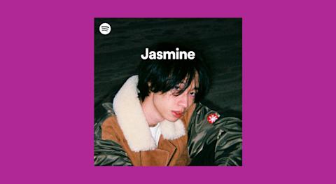 Keshi featured on the cover of the Jasmine playlist