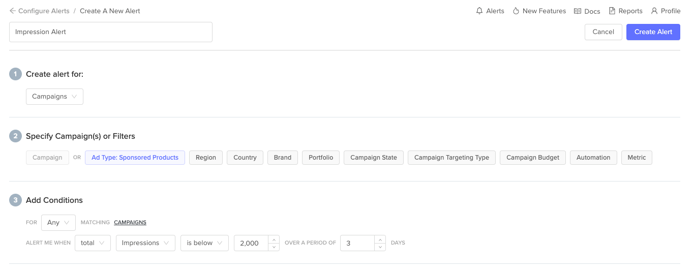 Set custom alerts Set custom alerts