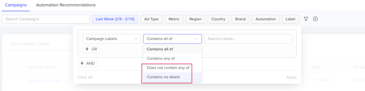Search for Resources With No Label