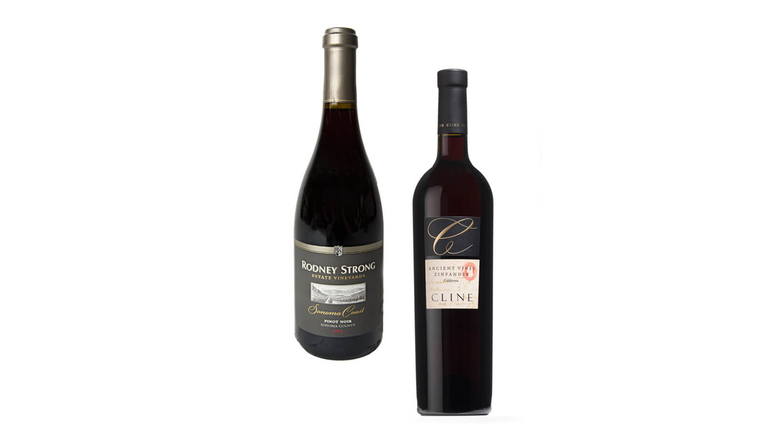 Rodney Strong Sonoma Coast Pinot Noir & Cline Ancient Vines Zinfandel