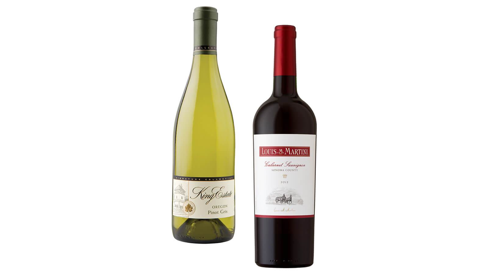 King Estate Pinot Gris & Louis Martini Sonoma Cabernet Sauvignon