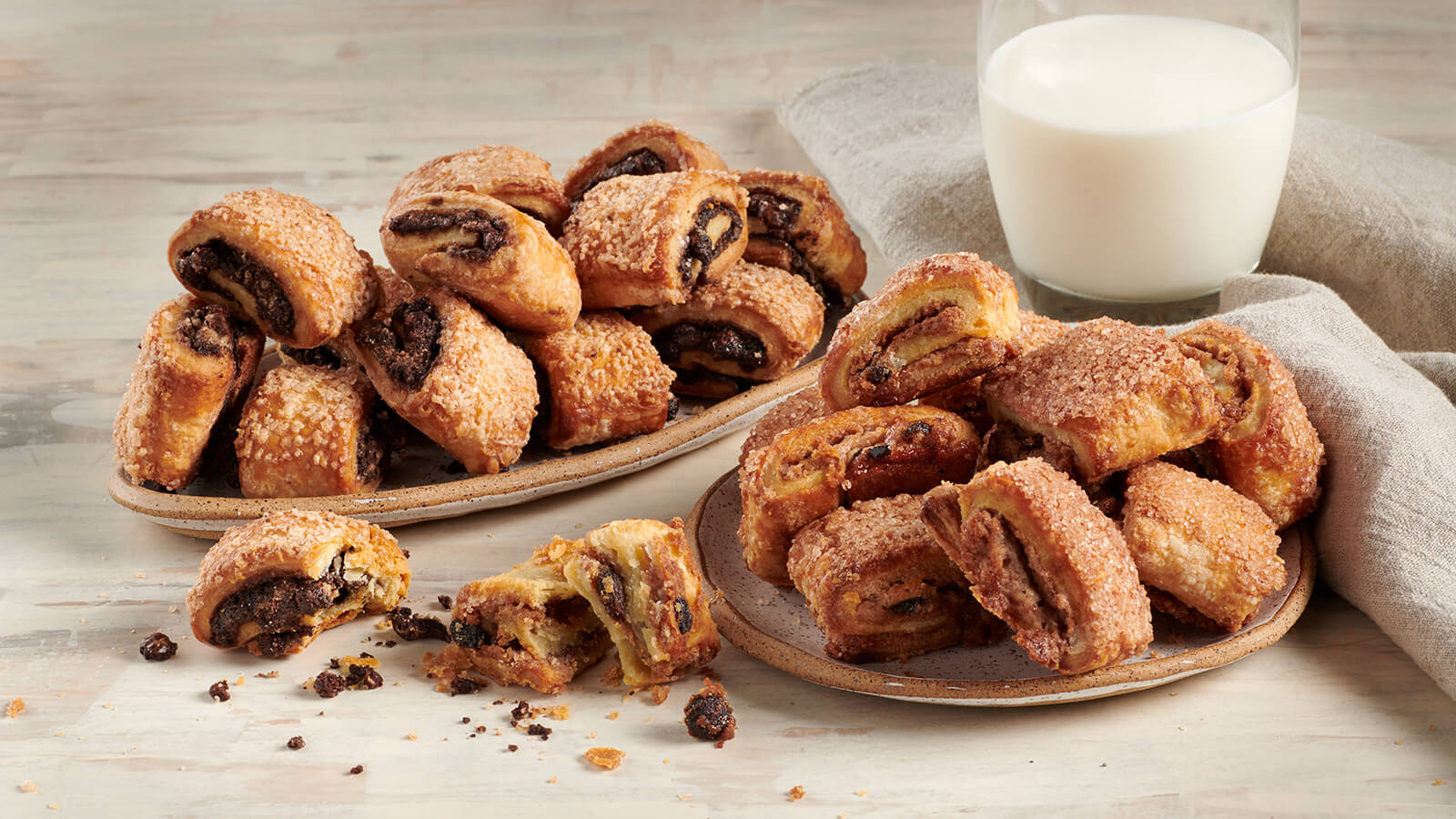 Cinnamon Raisin & Chocolate Chip Rugulach
