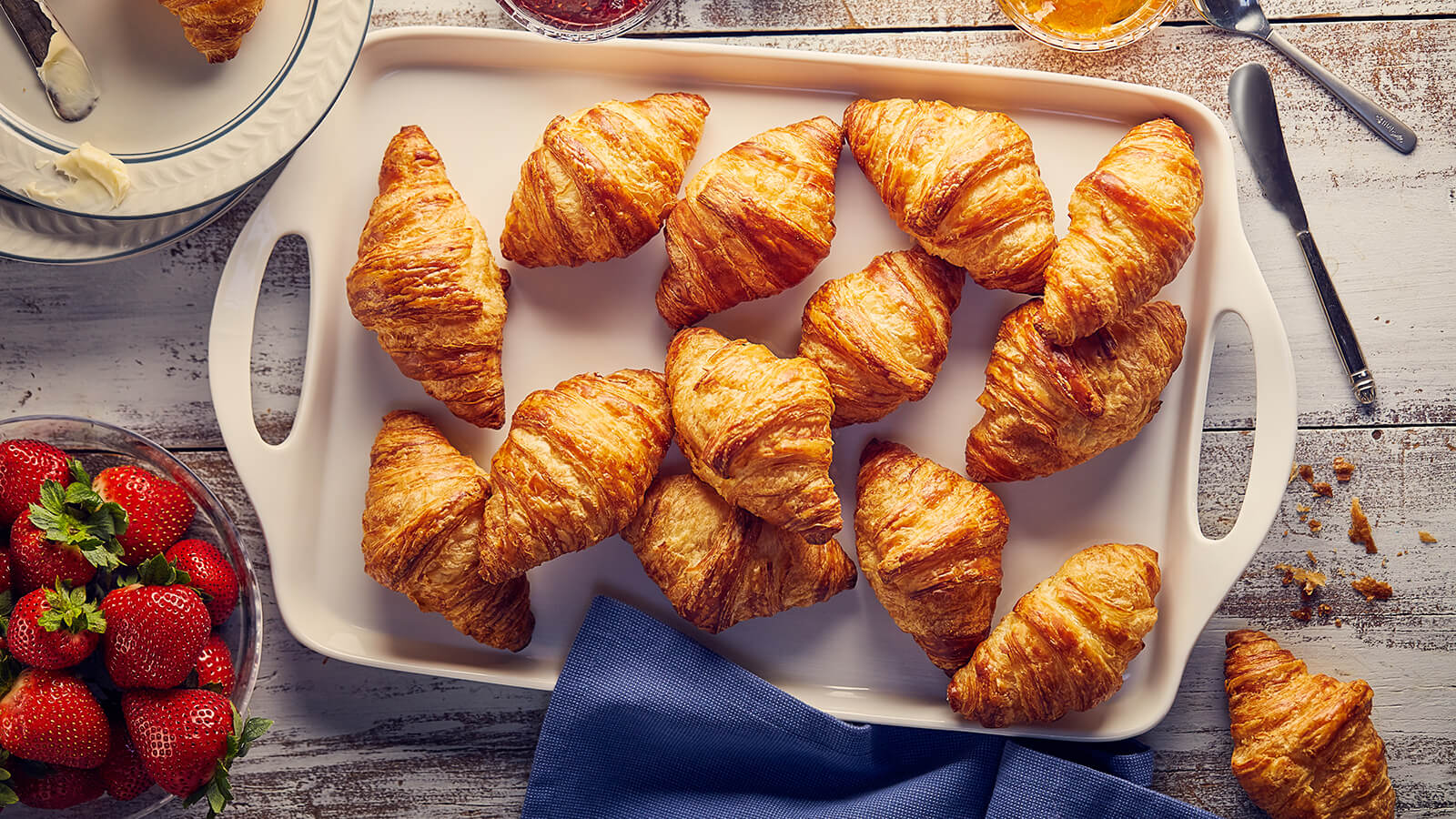 Fresh Baked Mini Croissants