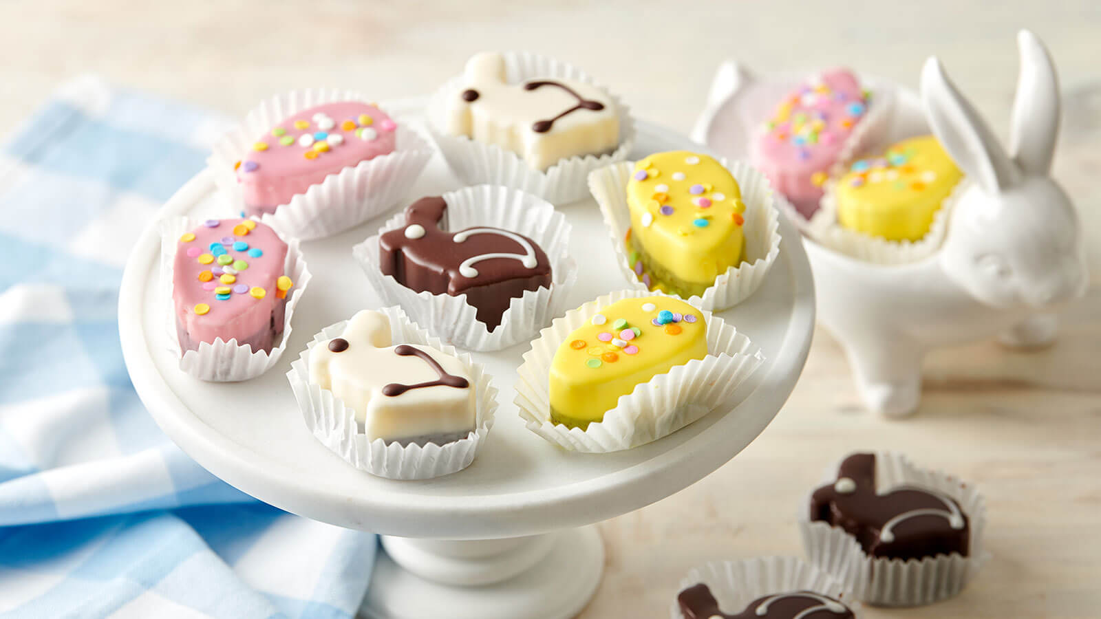 Easter Bunny Petit Four Platter
