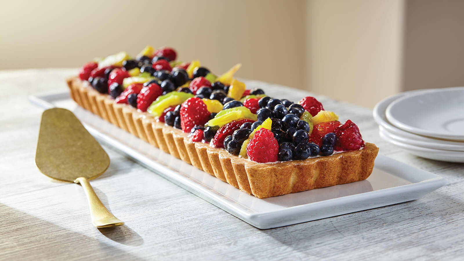 Rectangular Fruit Tart