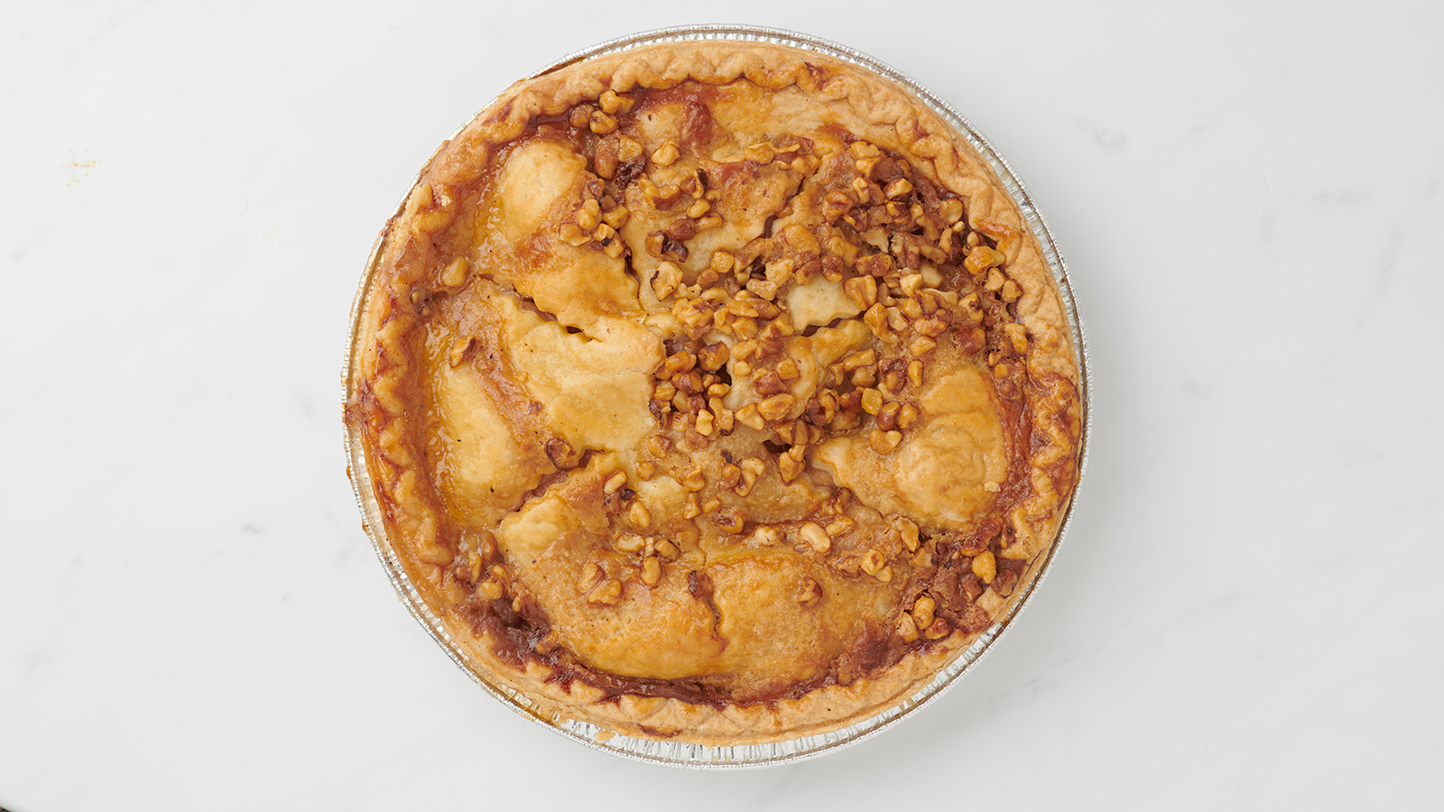 Caramel Apple Walnut Pie