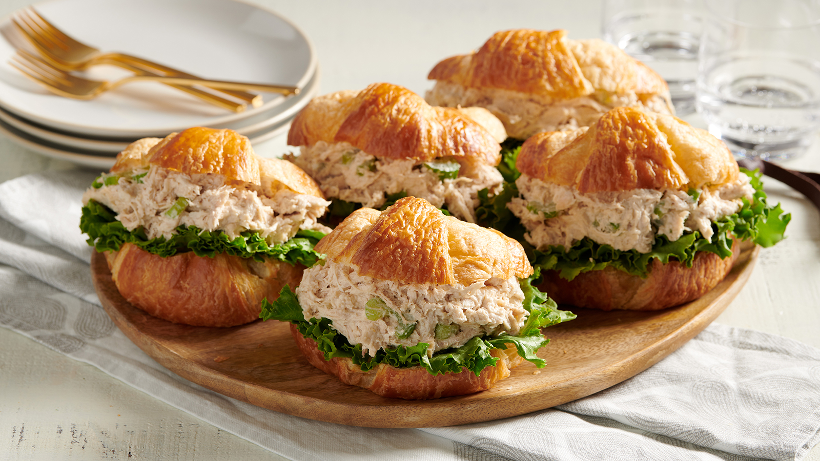 Chicken Salad and Croissants