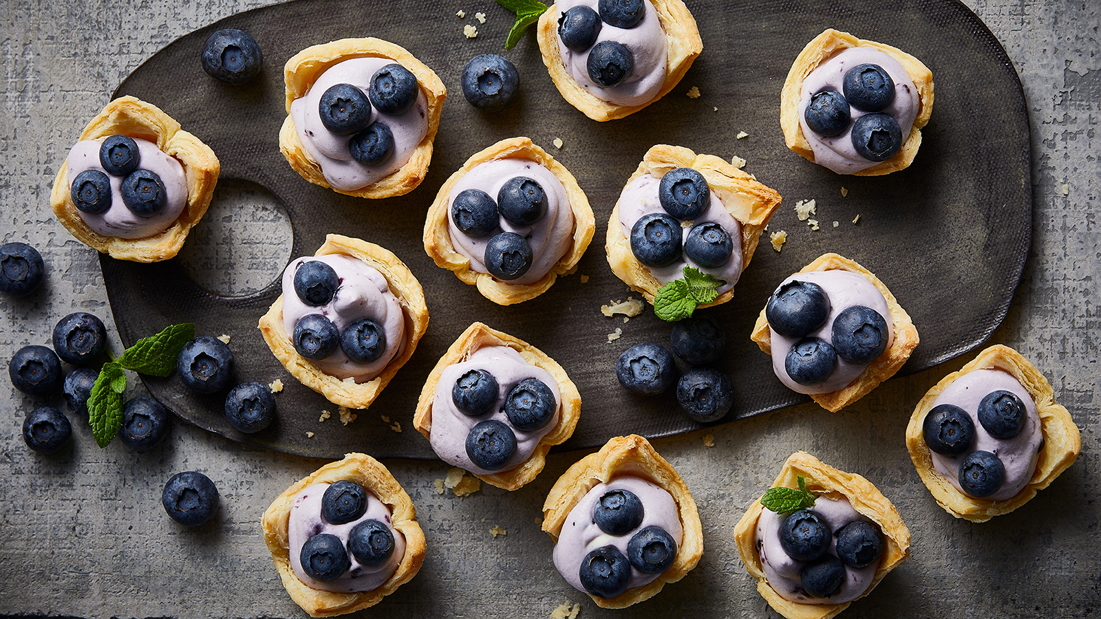 Wild Maine Blueberry Tartlets