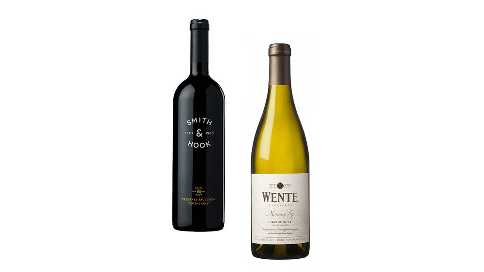 Smith & Hook Cabernet Sauvignon & Wente Morning Fog Chardonnay