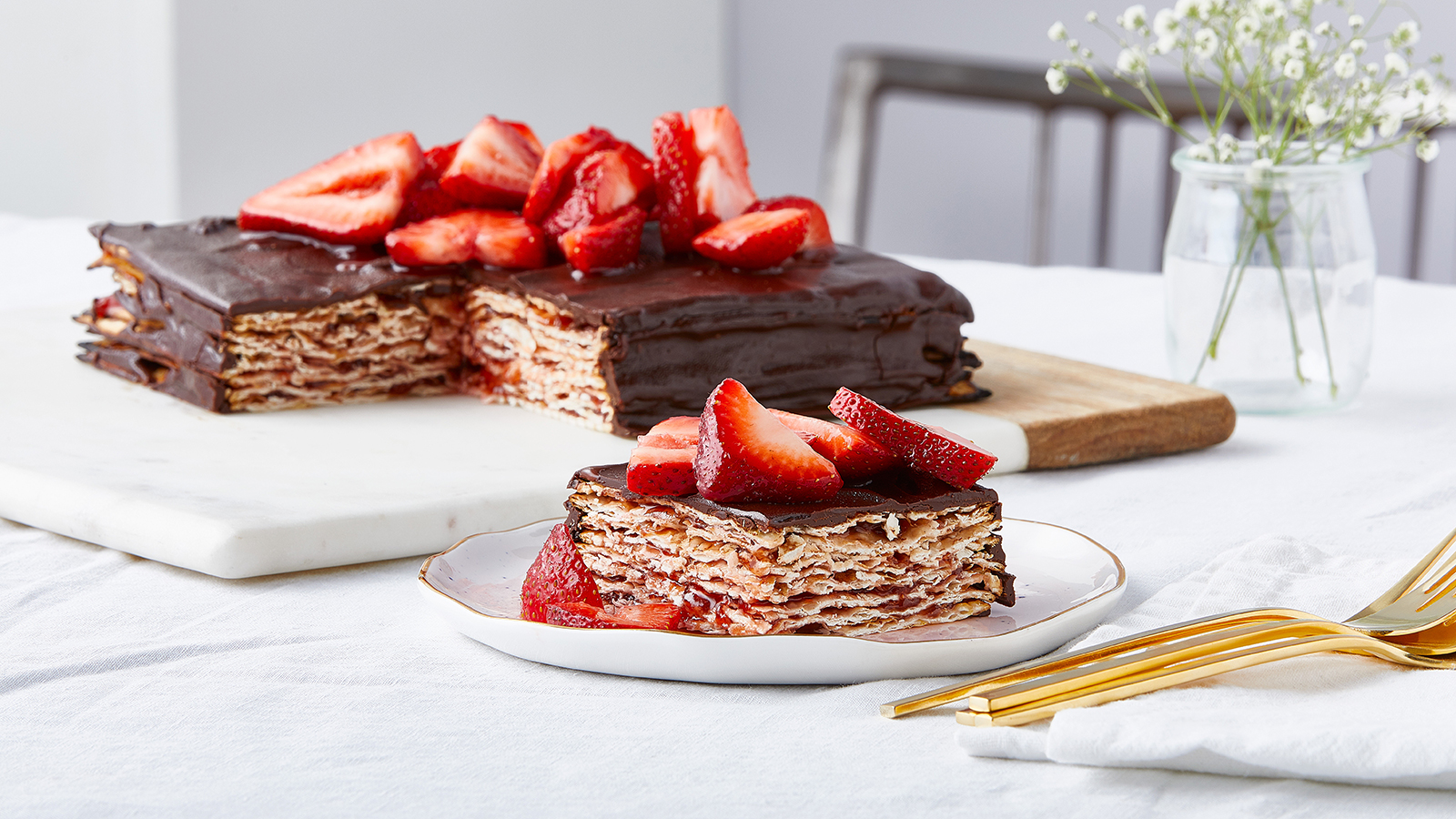 Chocolate-Strawberry-Matzo-Cake