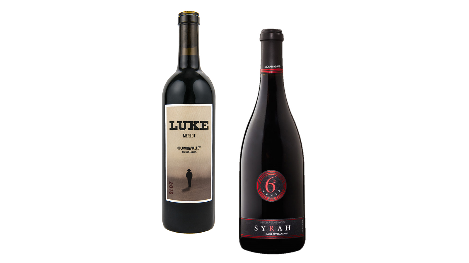 LUKE Merlot & Michael David 6th Sense Syrah