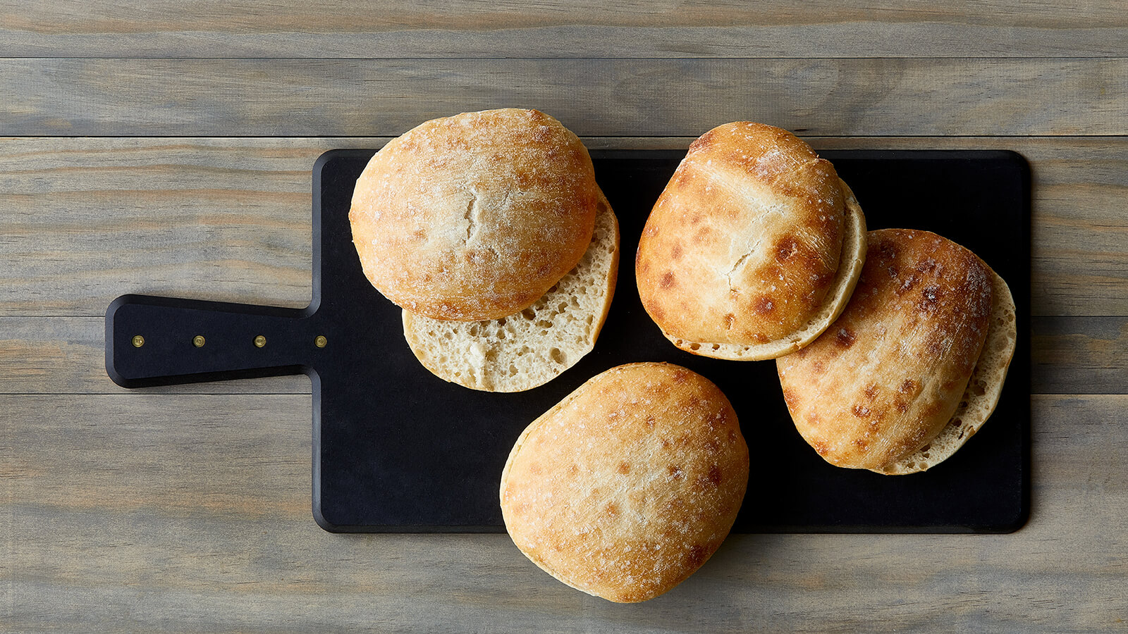 Ciabatta Hamburger Buns