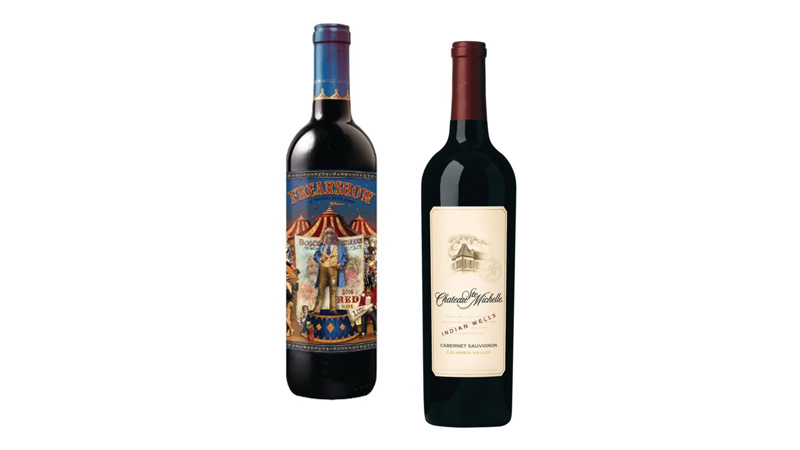 Michael David Freakshow Red Blend and Chateau St. Michelle Indian Wells Cabernet Sauvignon