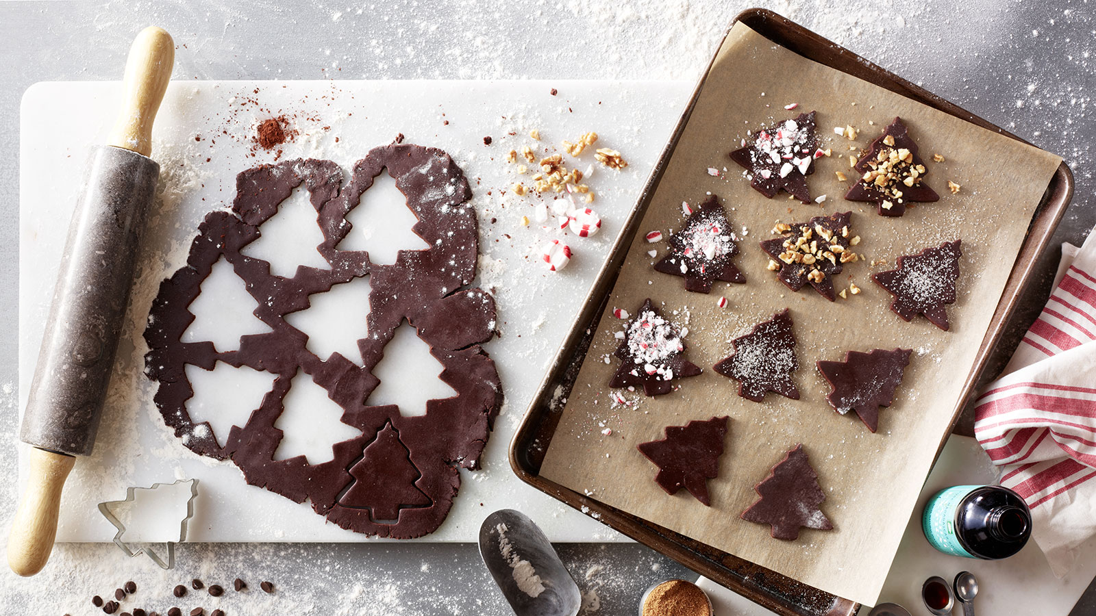 peppermint roll out cookies