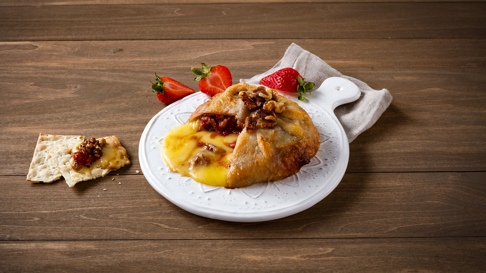 Strawberry Walnut Take and Bake Brie