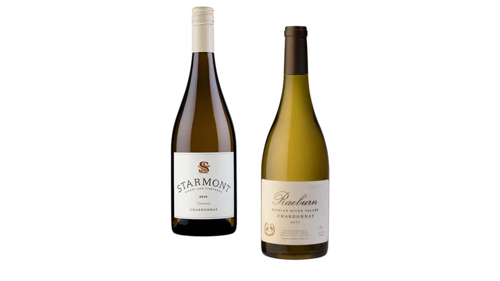 Merryvale Carneros Chardonnay and Raeburn Russian River Chardonnay