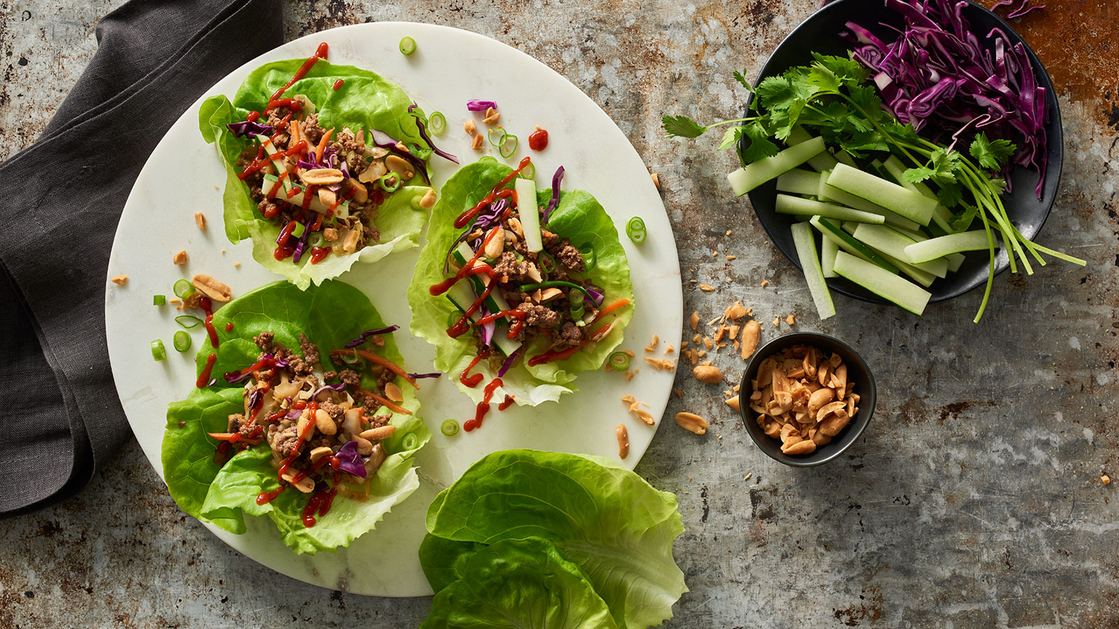 Asian Beef Lettuce Wraps