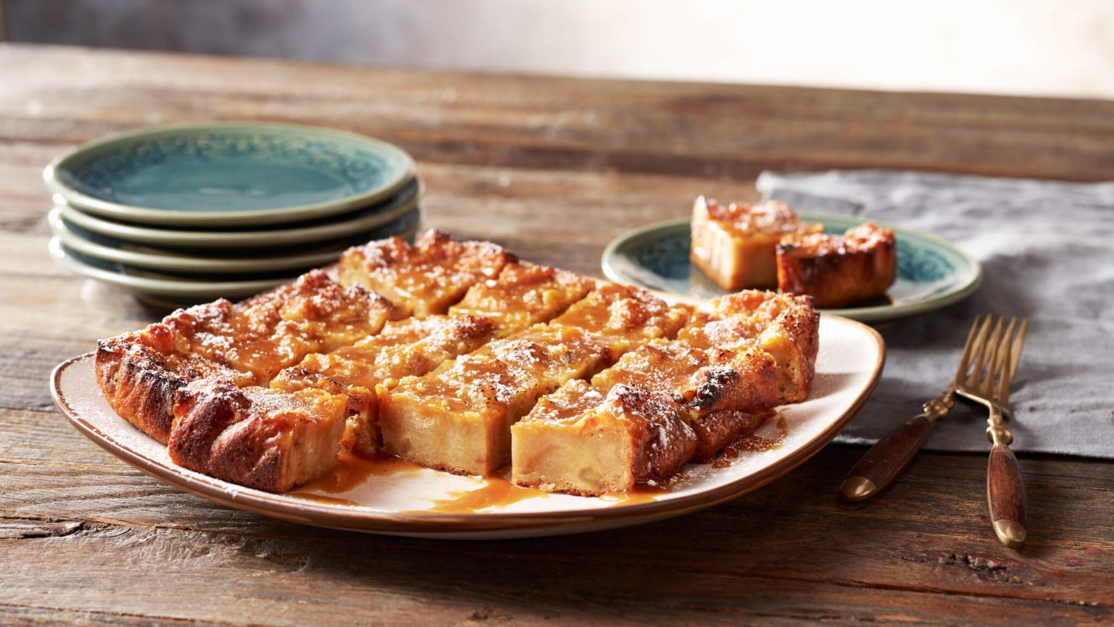 Caramel Apple Bread Pudding