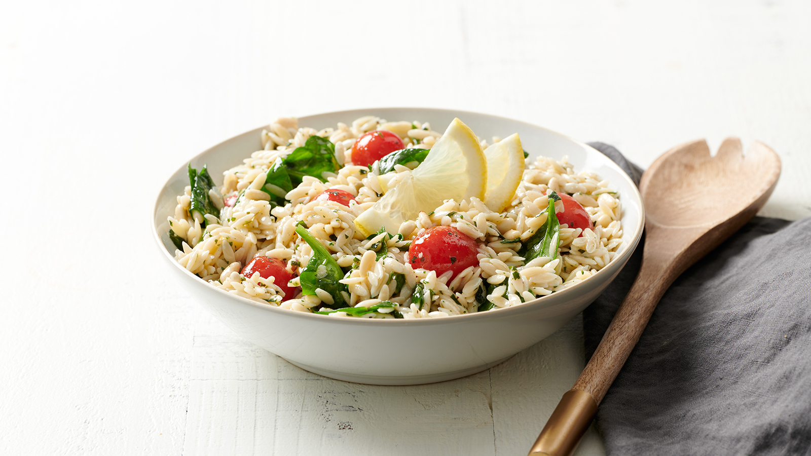 lemon orzo salad