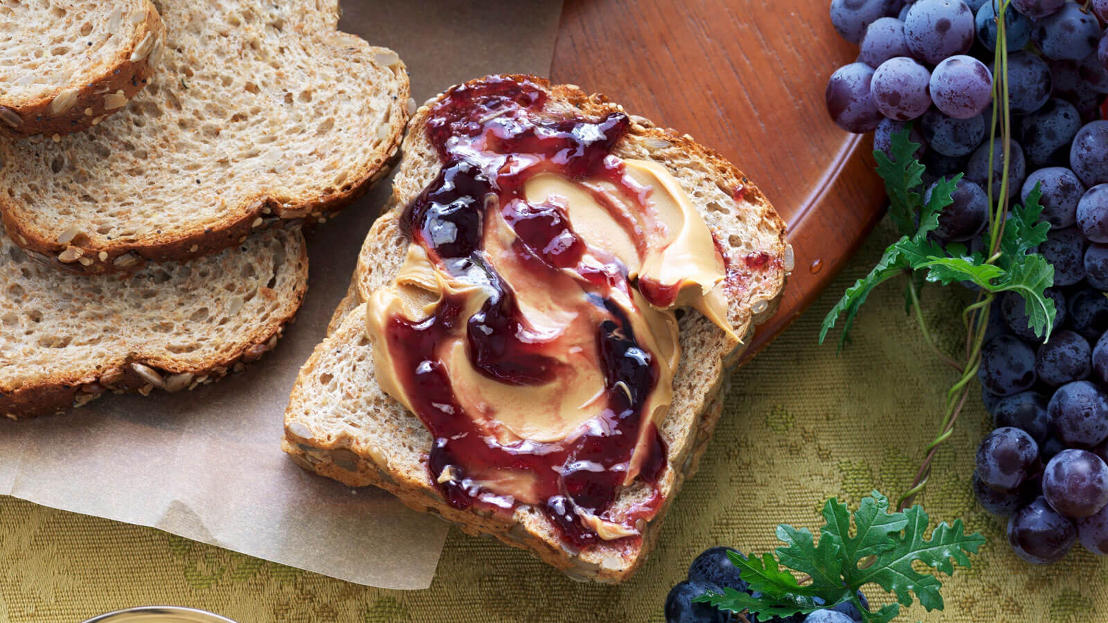 peanut-butter and jelly sandwich