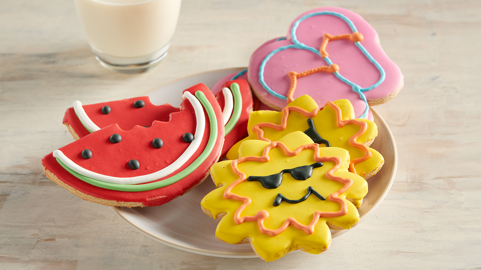 Watermelon and Summer Fun Cookies