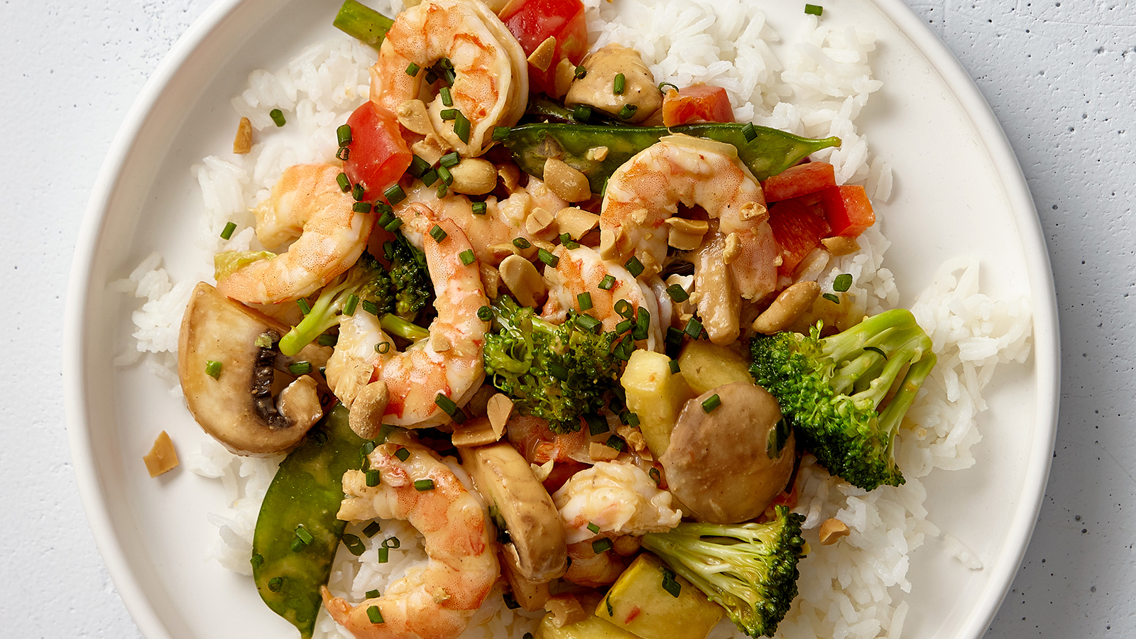 Lemongrass Basil Shrimp Stir Fry
