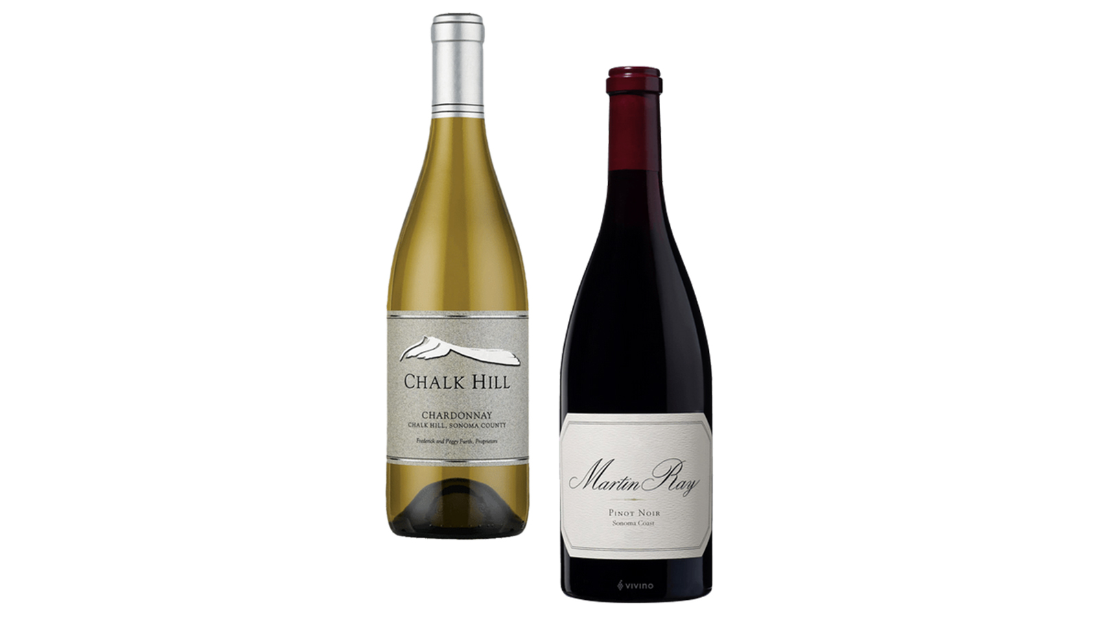 Chalk Hill Sonoma Chardonnay & Martin Ray Pinot Noir