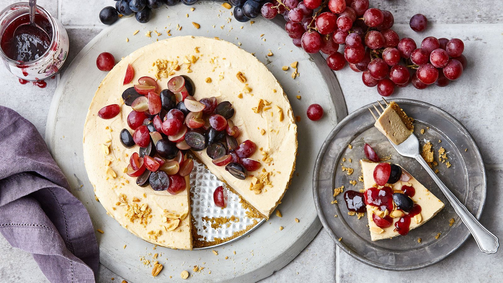 PB&J-no-bake-cheesecake