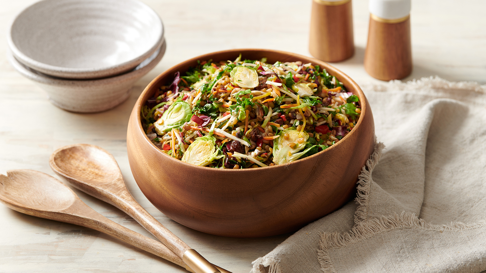 Brussels Sprouts Salad with Wheatberries