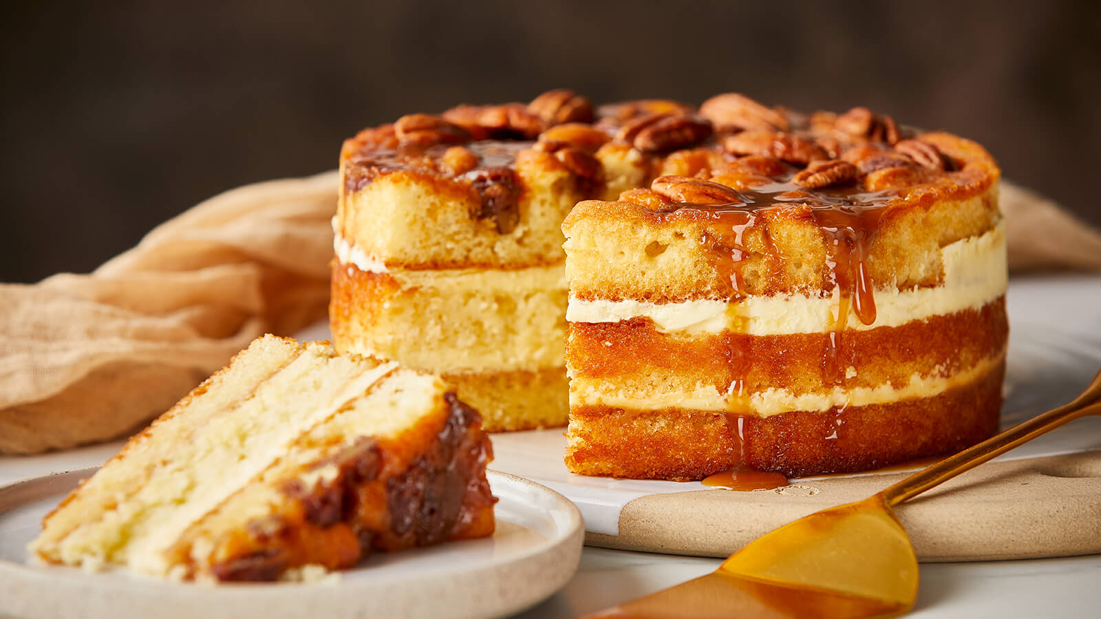 Browned Butter Pecan Cake