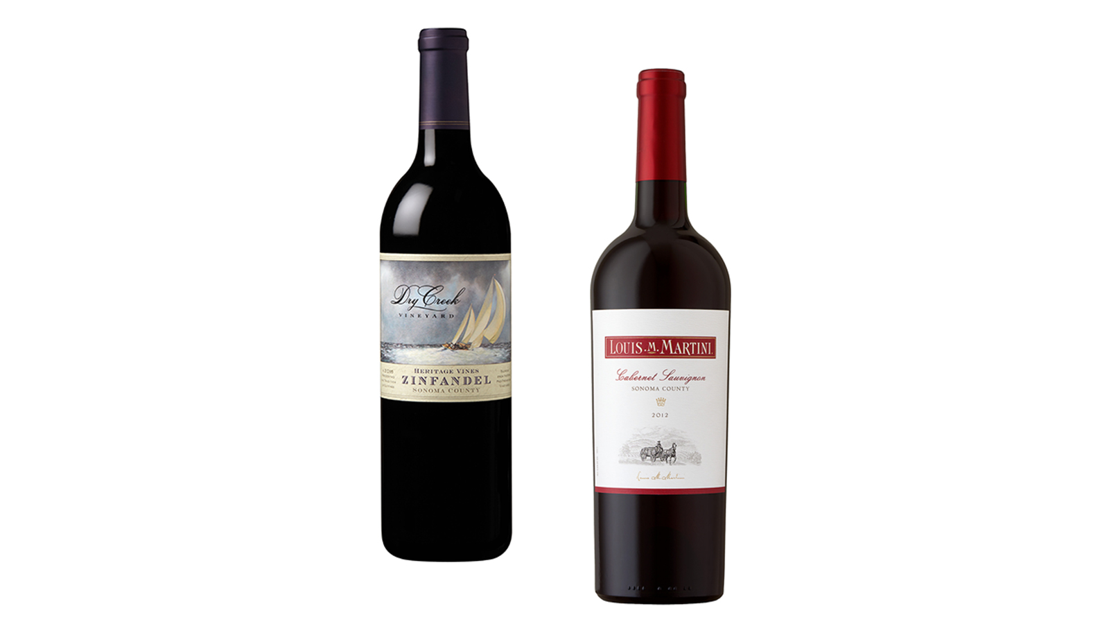 Dry Creek Heritage Zinfandel and Louis M. Martini Sonoma Cabernet Sauvignon