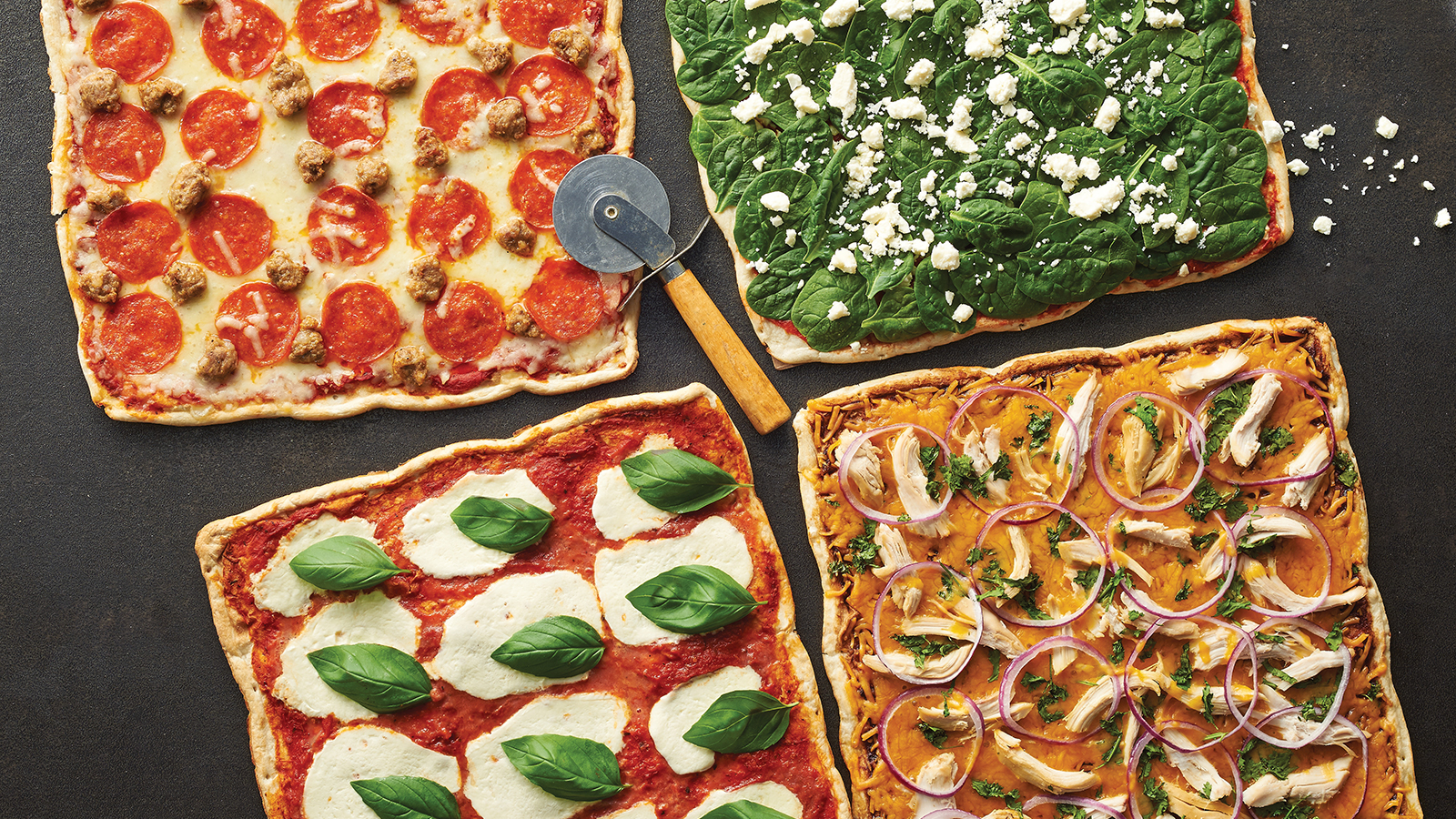Flat Bread pizzas