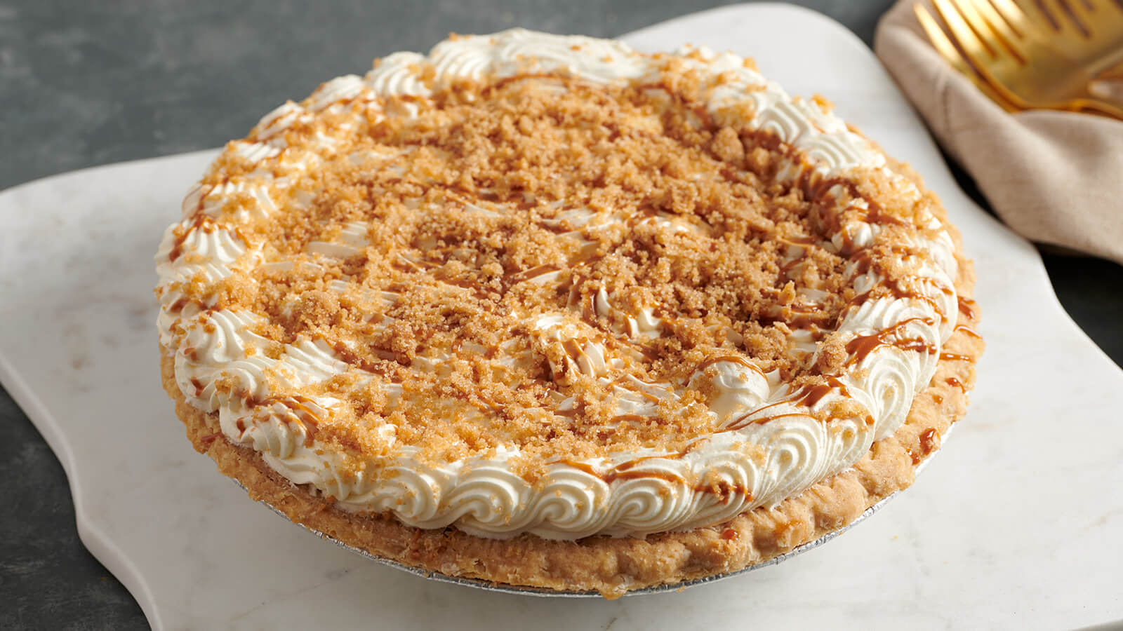 Bananas Foster Cream Pie