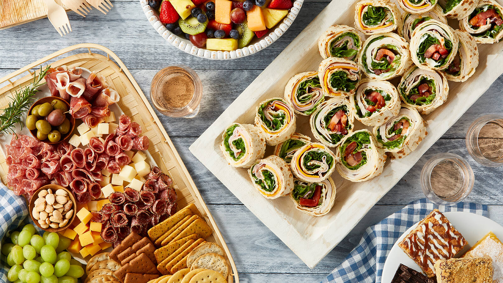 Summer Picnic Meal (Caprese Pinwheel)